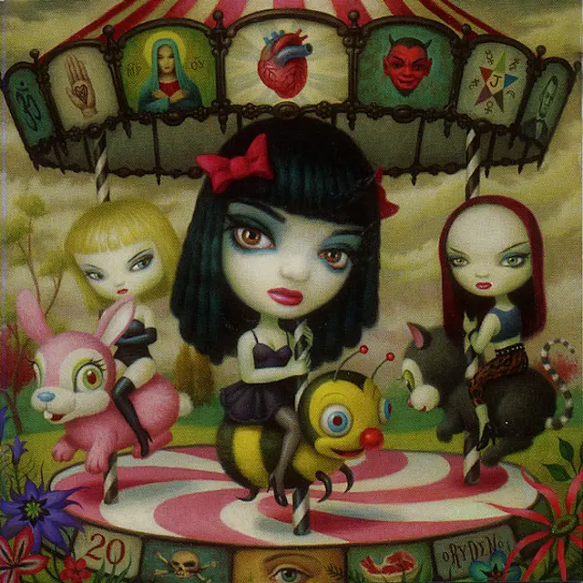 Jack Off Jill - Clear Hearts Grey Flowers